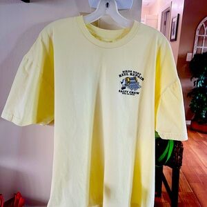 Men's Light Yellow Salty Crew Tee. 2XL